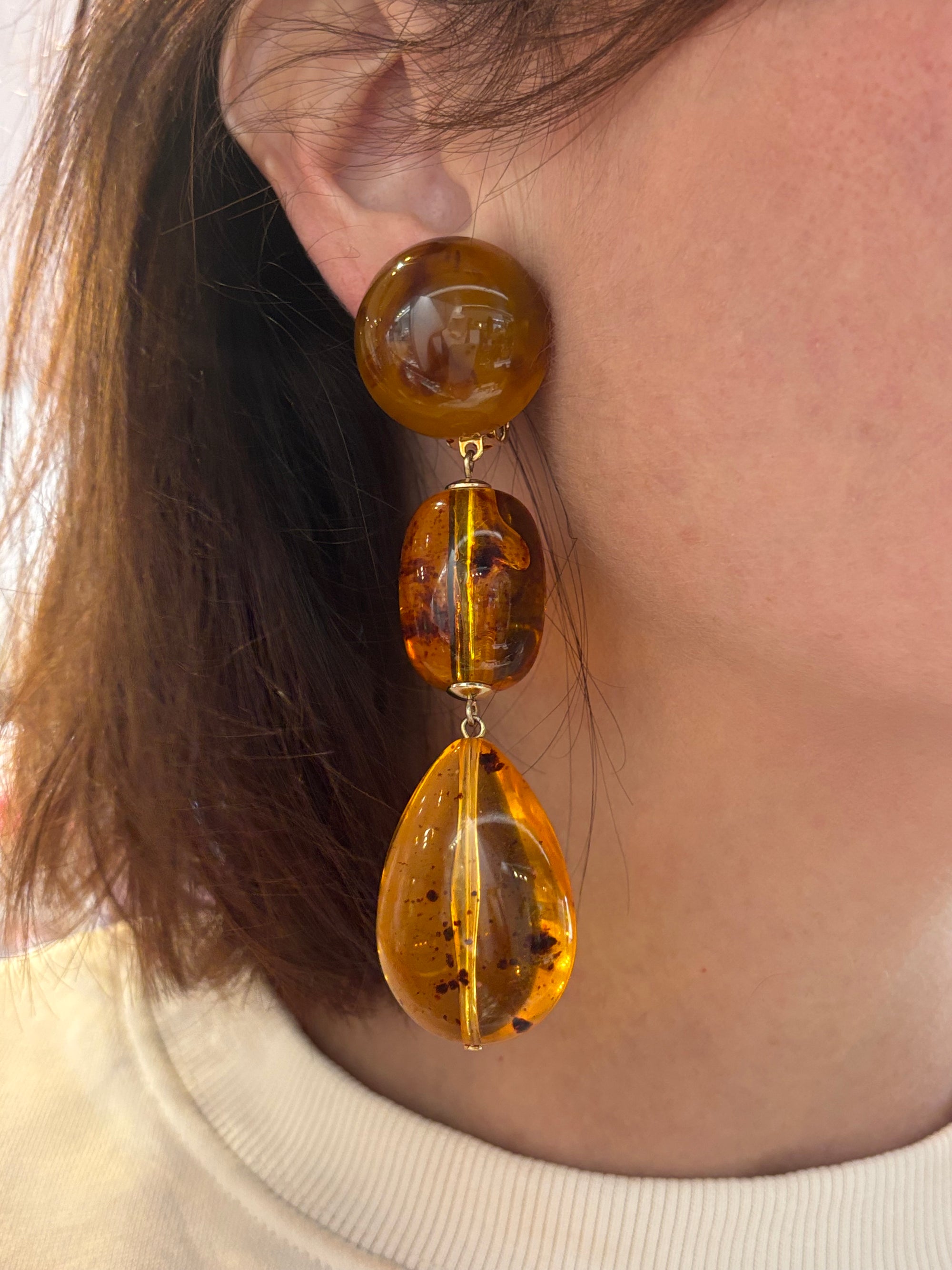 boucles d'oreilles longues Francine Bramli