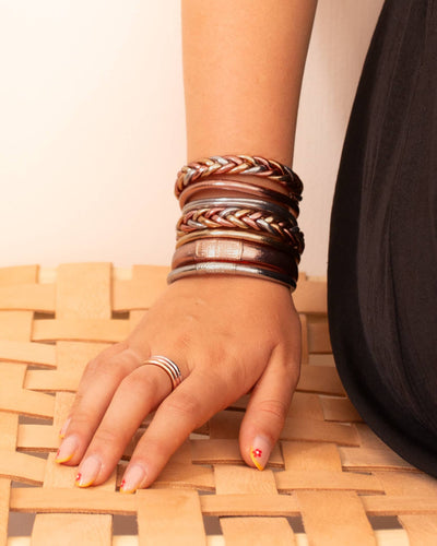 Bracelet Bouddhiste Tressé Rosée