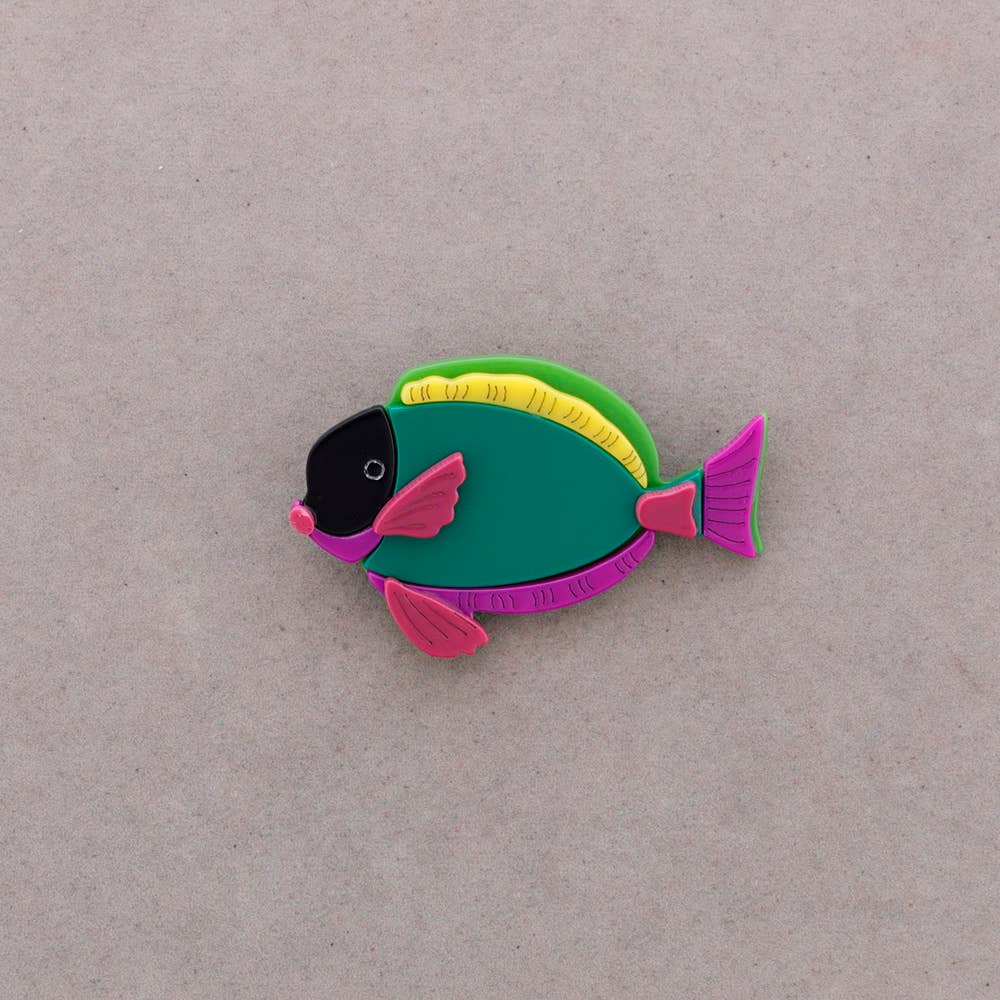 Broche poisson en résine