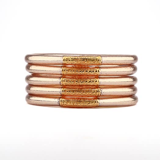 Bracelet Bouddhiste Mantra Champagne & Gold
