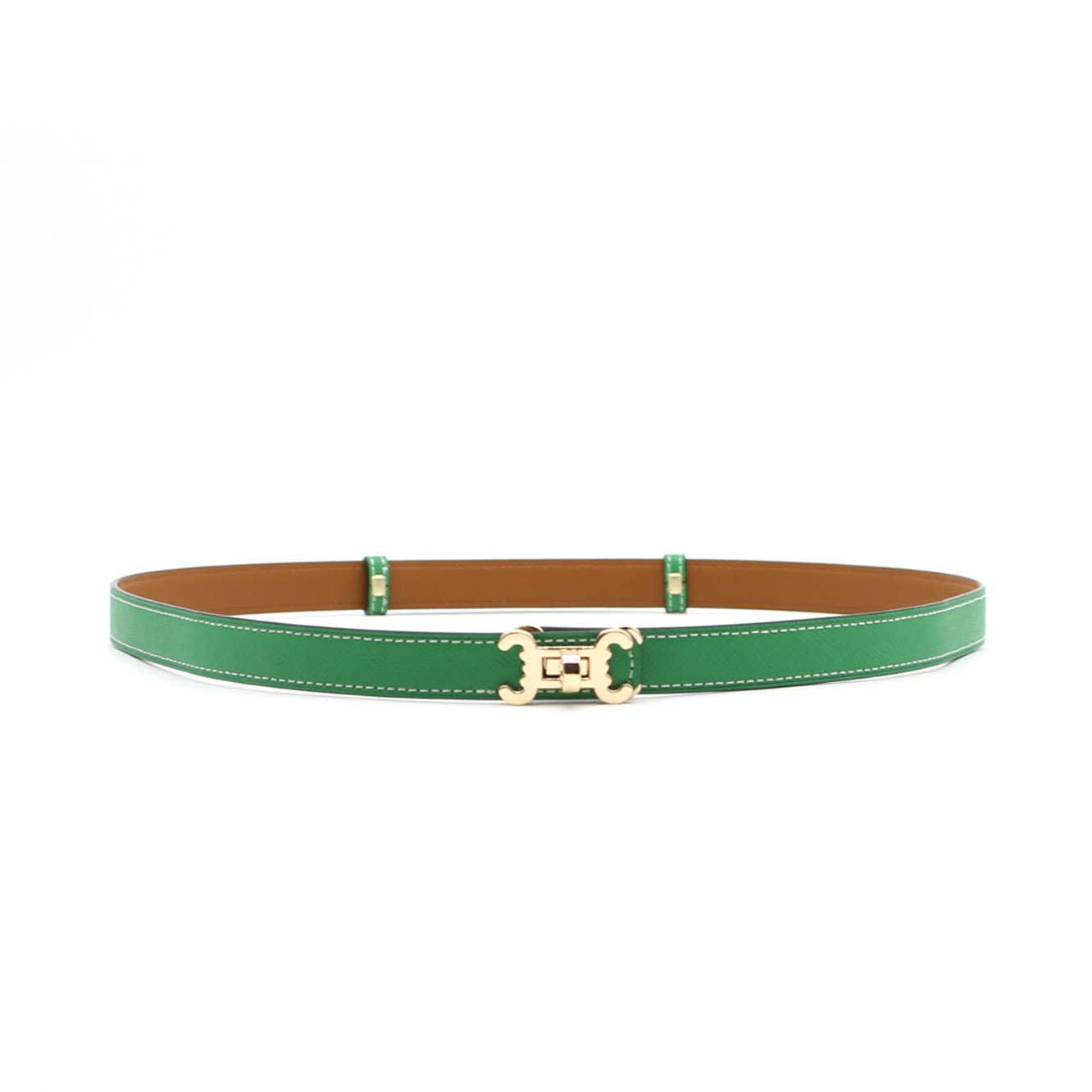 Ceinture cuir CC logo – ajustable
