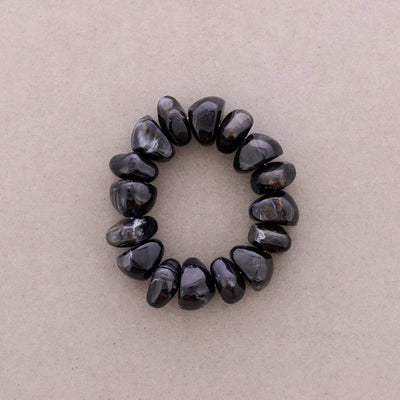 Bracelet Élastique Perles Irrégulières Résine