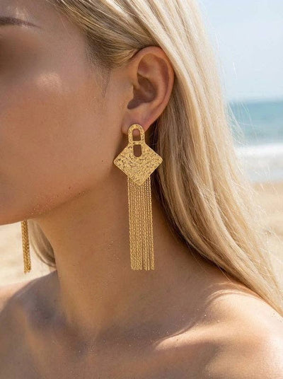 Boucles d’oreilles en acier inoxydable