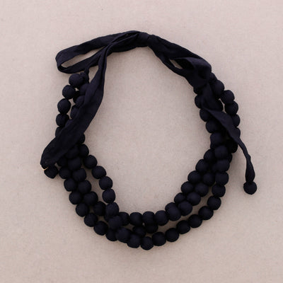 Collier Trois Tours Boules Revetues