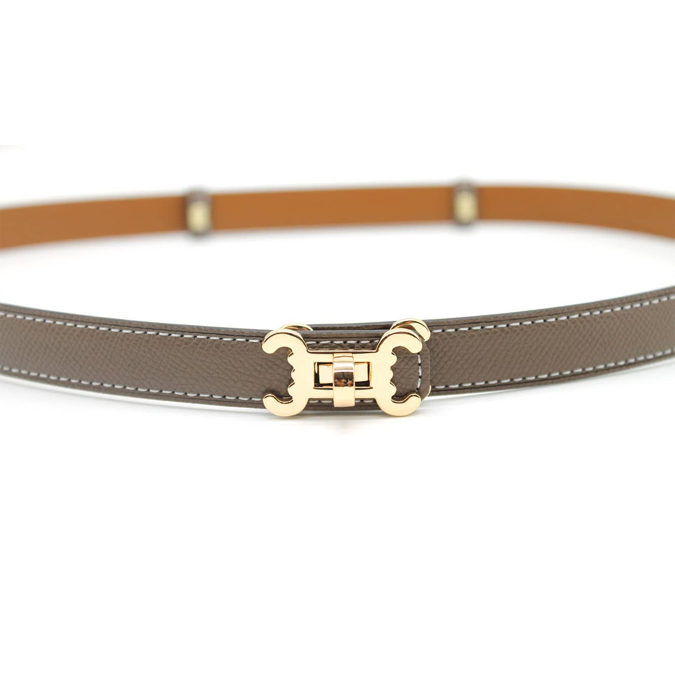 Ceinture cuir CC logo – ajustable