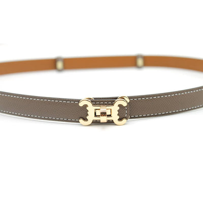 Ceinture cuir CC logo – ajustable