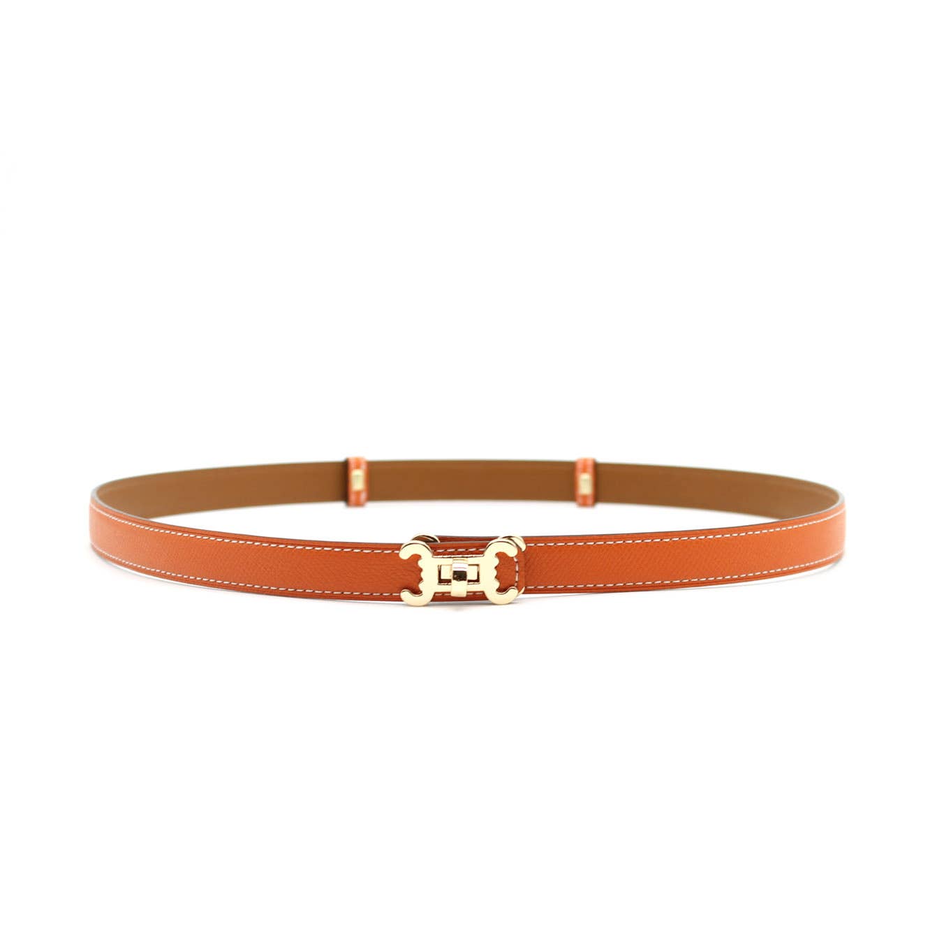 Ceinture cuir CC logo – ajustable