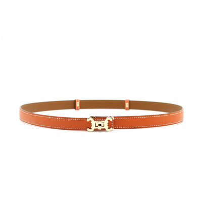 Ceinture cuir CC logo – ajustable