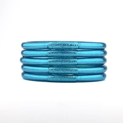 Bracelet Bouddhiste mantra Bleu Azur