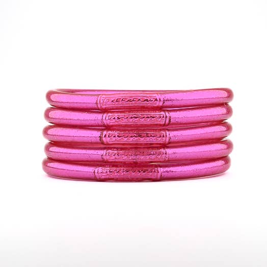 Bracelet Bouddhiste Mantra Fuchsia