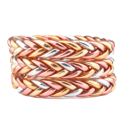 Bracelet Bouddhiste Tressé Rosée