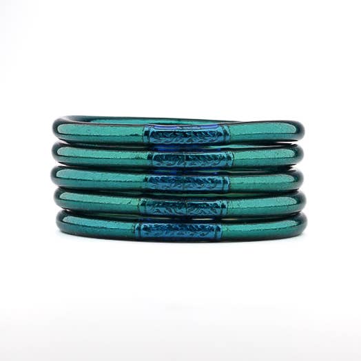 Bracelet Bouddhiste Mantra Bleu Paon