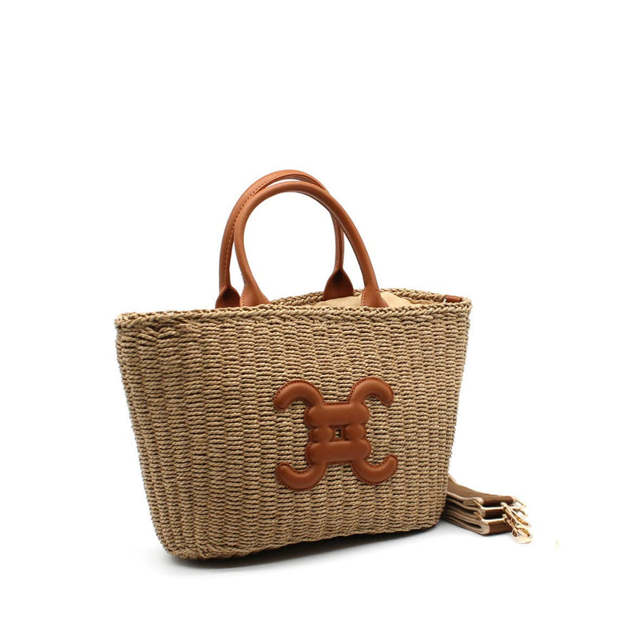 Sac à main panier avec logo