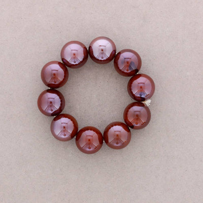 Bracelet Élastique Perles Boules Résine: Verde